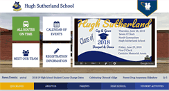 Desktop Screenshot of hughsutherlandschool.ca